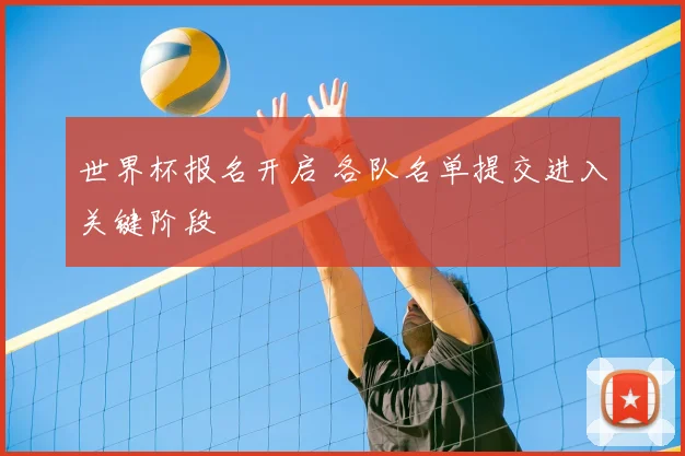 世界杯报名开启 各队名单提交进入关键阶段