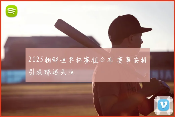 2025朝鲜世界杯赛程公布 赛事安排引发球迷关注
